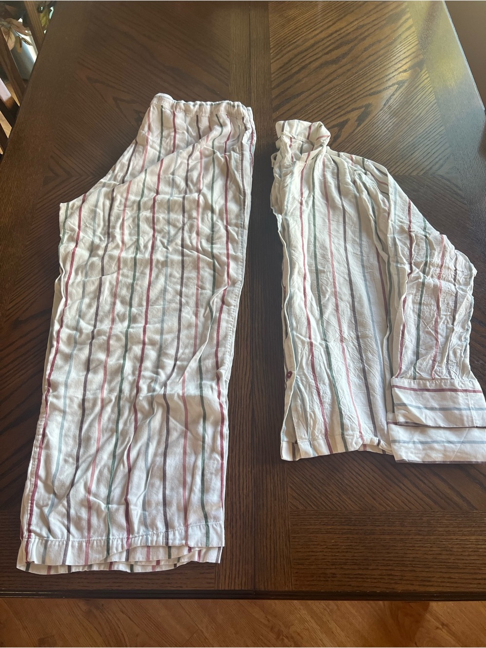 Women's Cottege Striped XL Cozy Earth pajama set